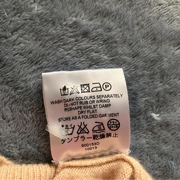 Jaeger 100% Cashmere Cream Deep Roll Neck Jumper Size L - Picture 7 of 7